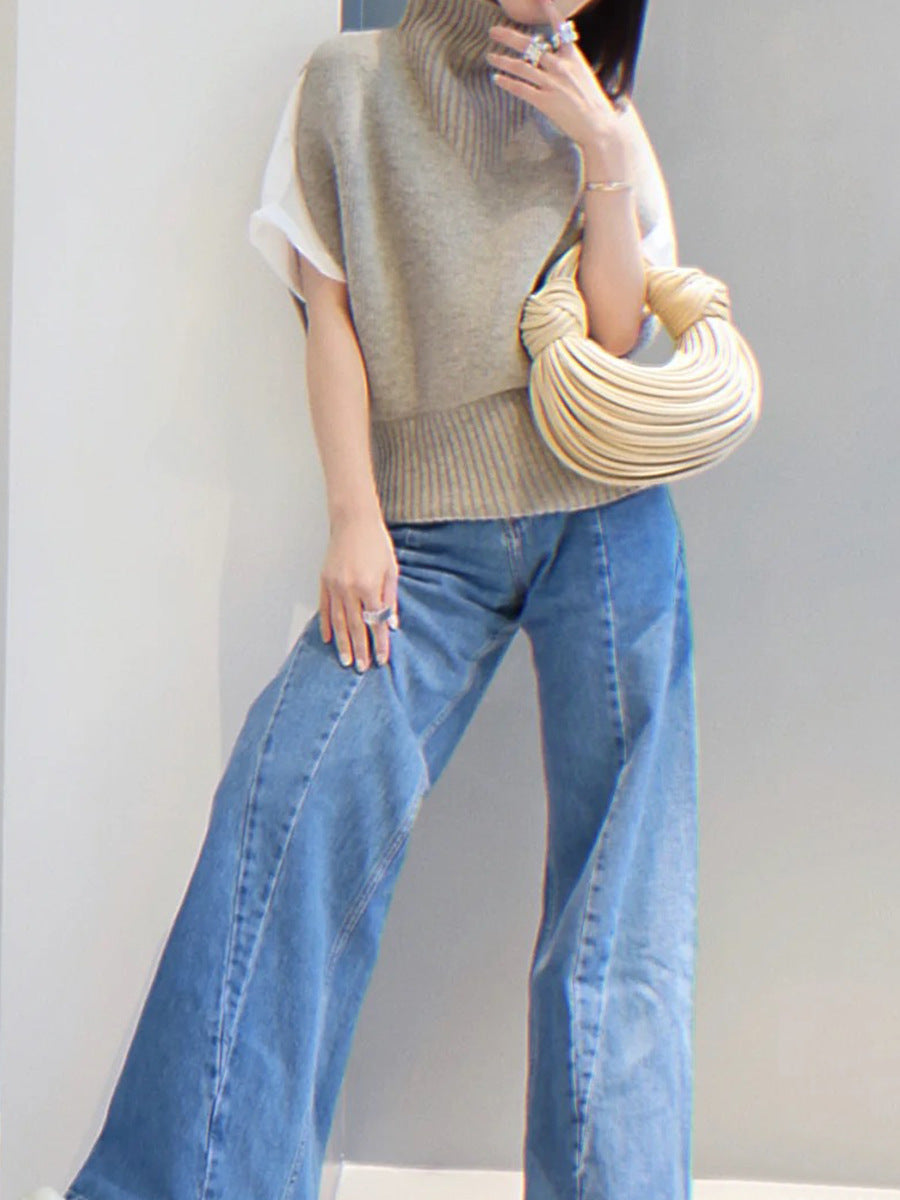 Fashion Line Handbag Single Shoulder Armpit Women