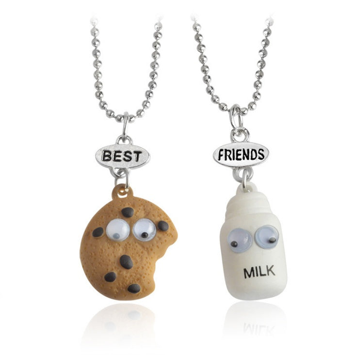 Three-dimensional cookies milk best BUDS necklace