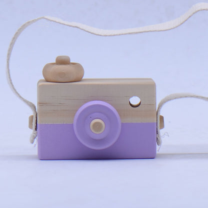 Cute Wooden Baby Kids Toys Camera