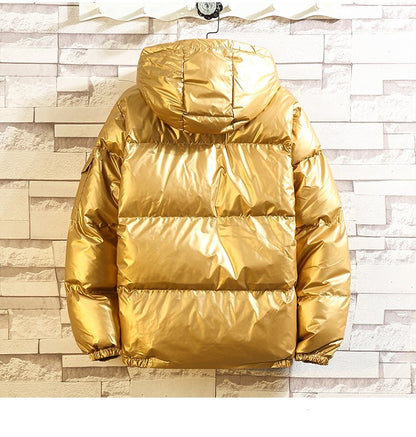 Hooded bright cotton Men Jacket