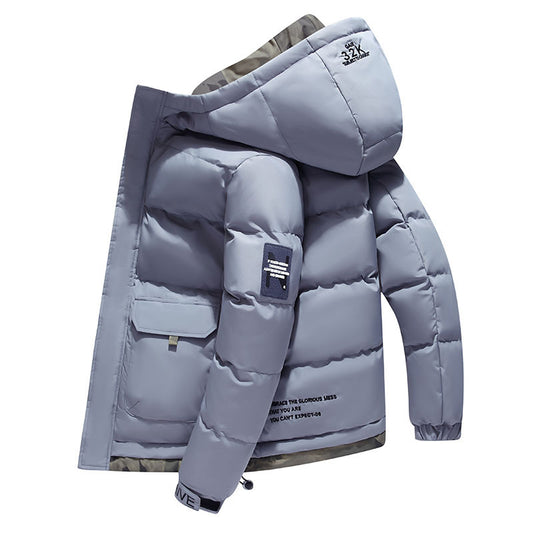 コットンパッド入りメンズシンプルジャケット