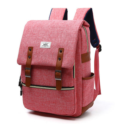 Vintage Canvas backpack with USB charging Option