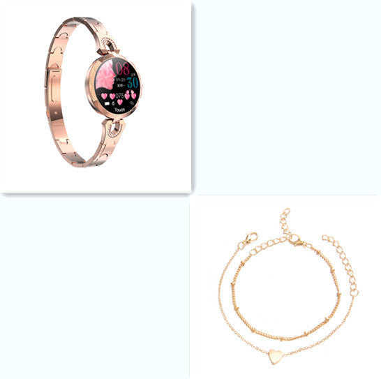 Mode Damen Smart Watch Wasserdicht Tragbarer Herzfrequenzmesser