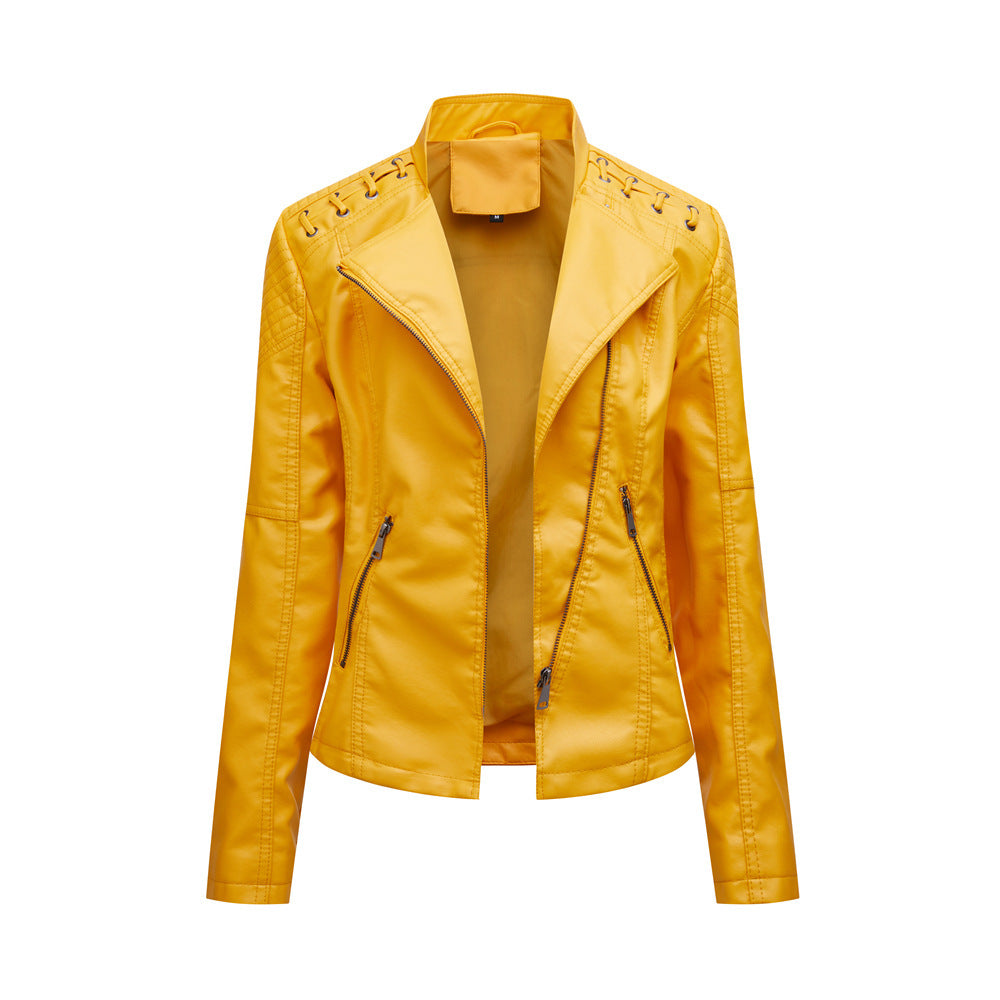 Women's Short Leather Jacket