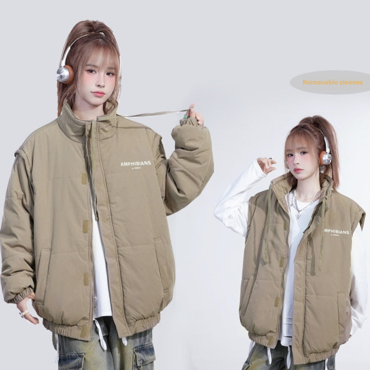 Women's Same Two-way Sleeve Vest Down Coat