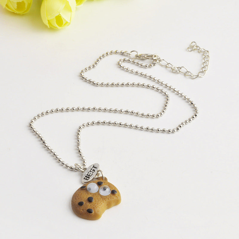 Three-dimensional cookies milk best BUDS necklace