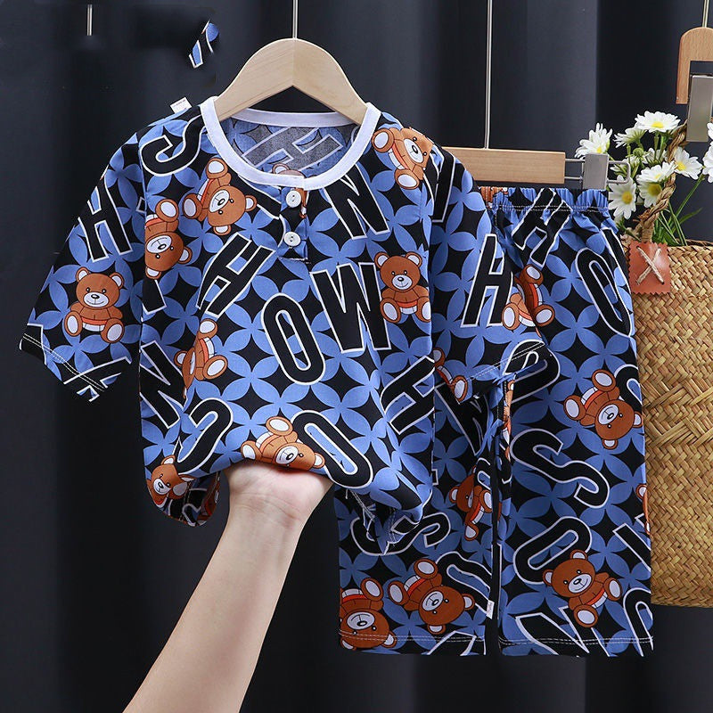 Summer Cotton Silk Baby 2 Piece  Clothes