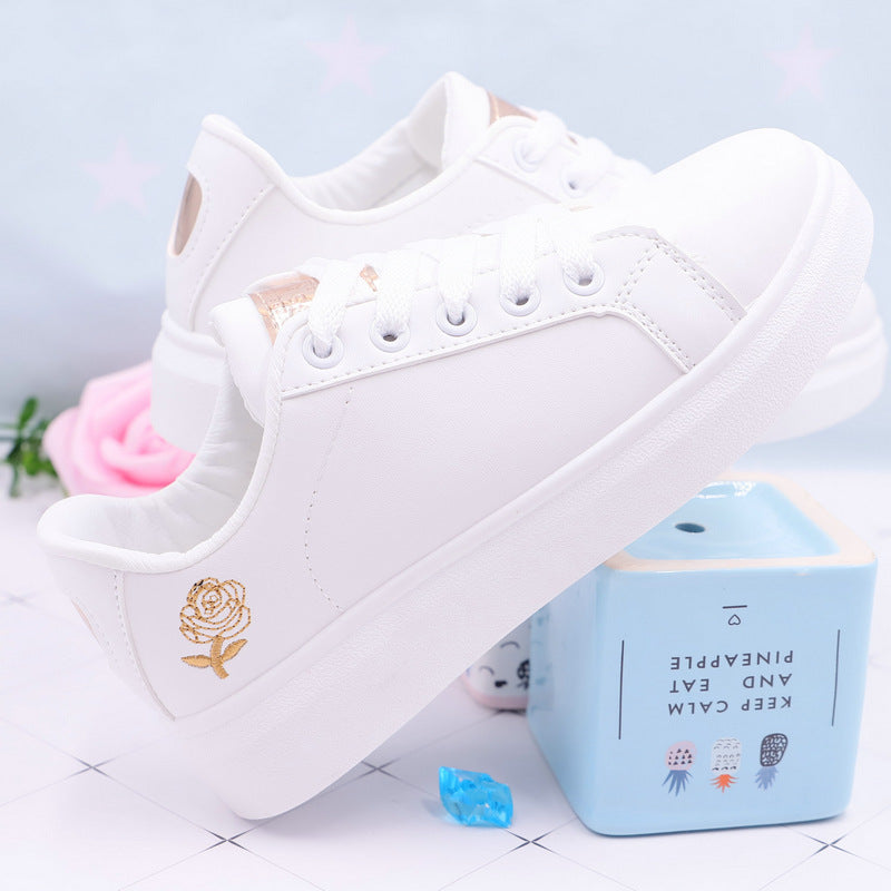 Women White Rose Shoes
