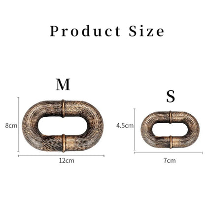 Simulation Iron style Plastic Pet Dogs Chain Chamber