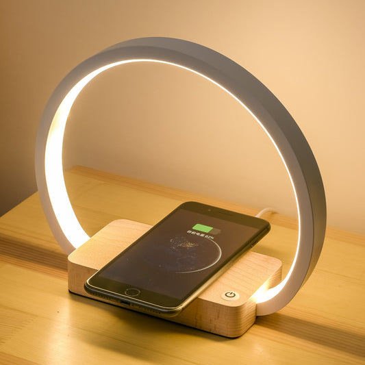 Multifunctional table lamp with  Wireless Charger