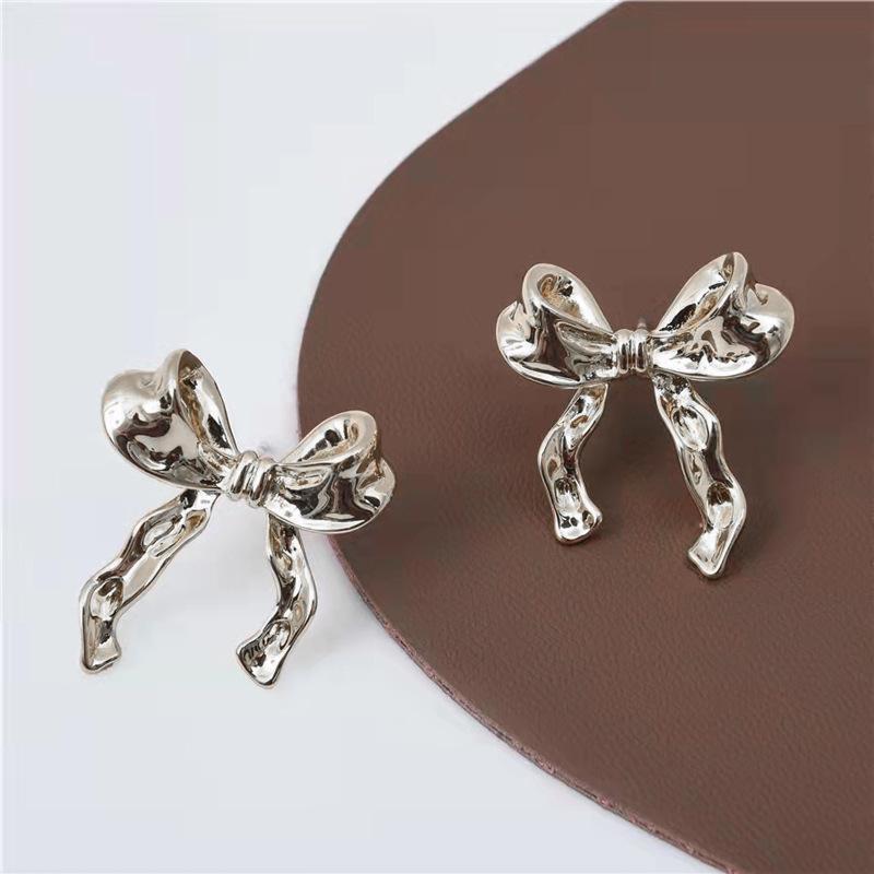 Bow Simple Style Fashionable And Versatile Earrings