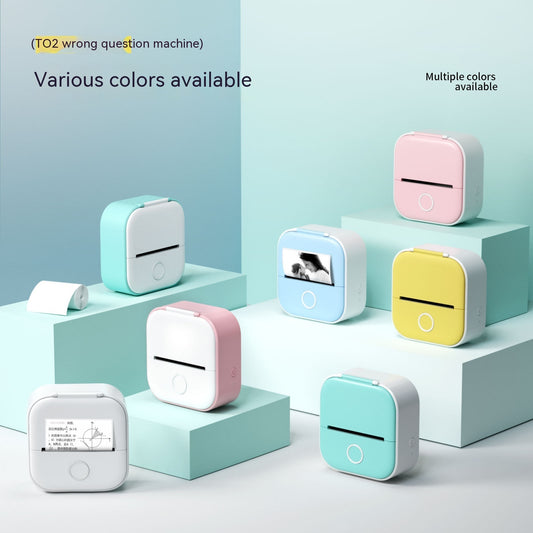 Portable Mini Bluetooth-compatible Thermal Label Printer Home Photo Printer