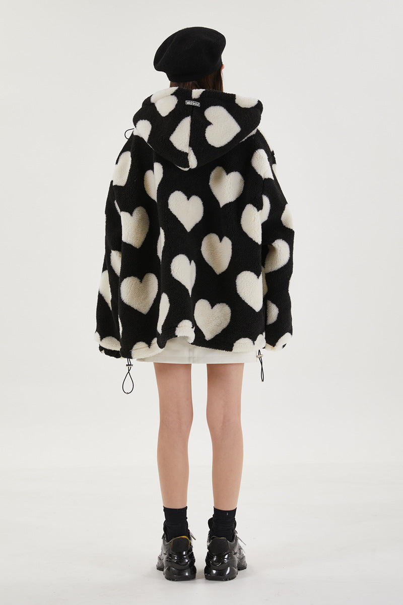 LOVE CORE TEDDY HOODIE