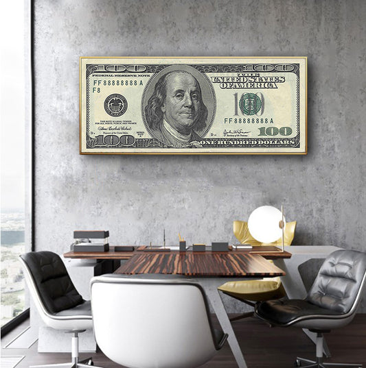 100 dollar poster