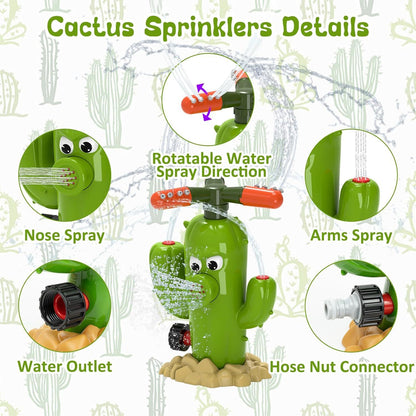 Outdoor Water Spray Cactus Water Toys
