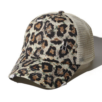 Ponytail Baseball Cap Cross Hole Opening