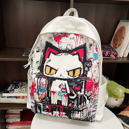 Harajuku Style Personalized Graffiti Backpack