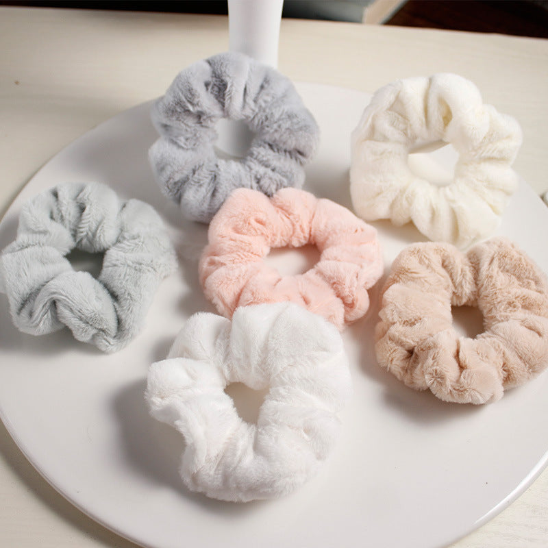Girly cute plush Hair Scrunchie