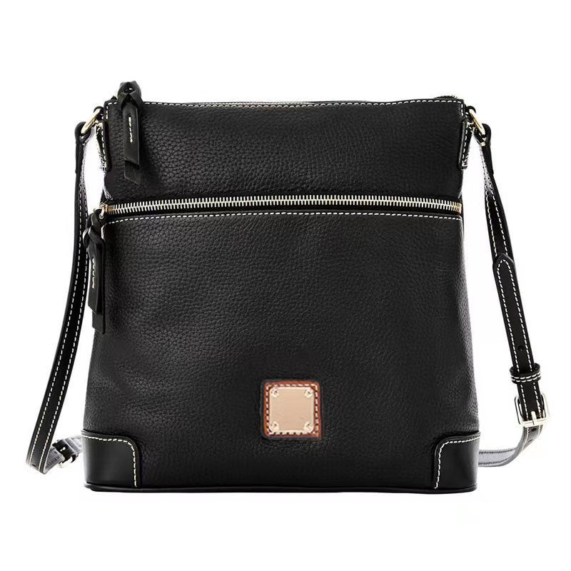 Vintage Lychee Grain Texture Crossbody Bag