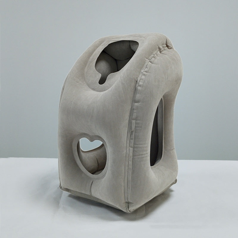 Portable Travel Inflatable Pillow Long Distance Ride Neck Pillow
