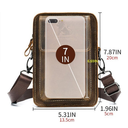 leather Belt Multi-functional Shoulder Crossbody Bag