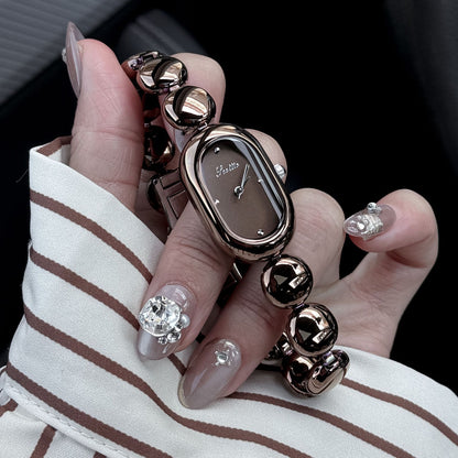 Bracelet Gold Elegant Oval Women's Watch