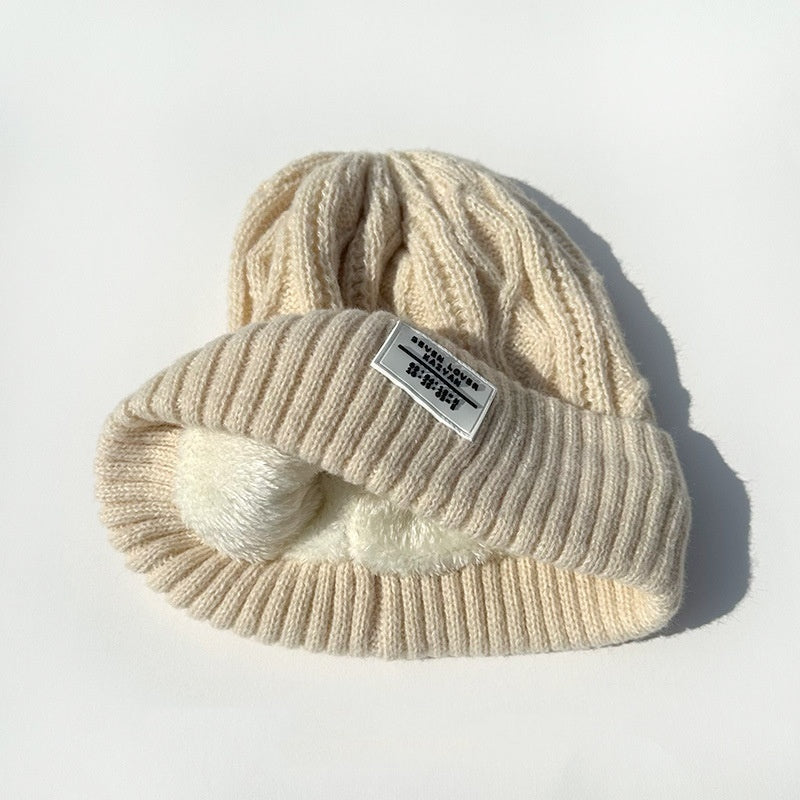 Fleece Lined Padded Knitted Hat