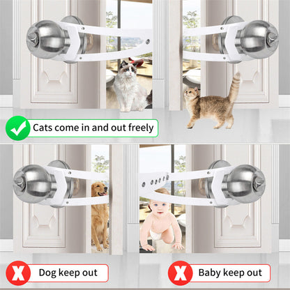 Pet Cat Door Holder Latch Prevents Dogs From Entering