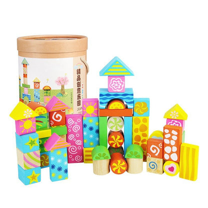 Macaron Large Particle Building Blocks Children's Early Educational Toys