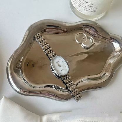 Ice Blue Fritillary Silver Watch