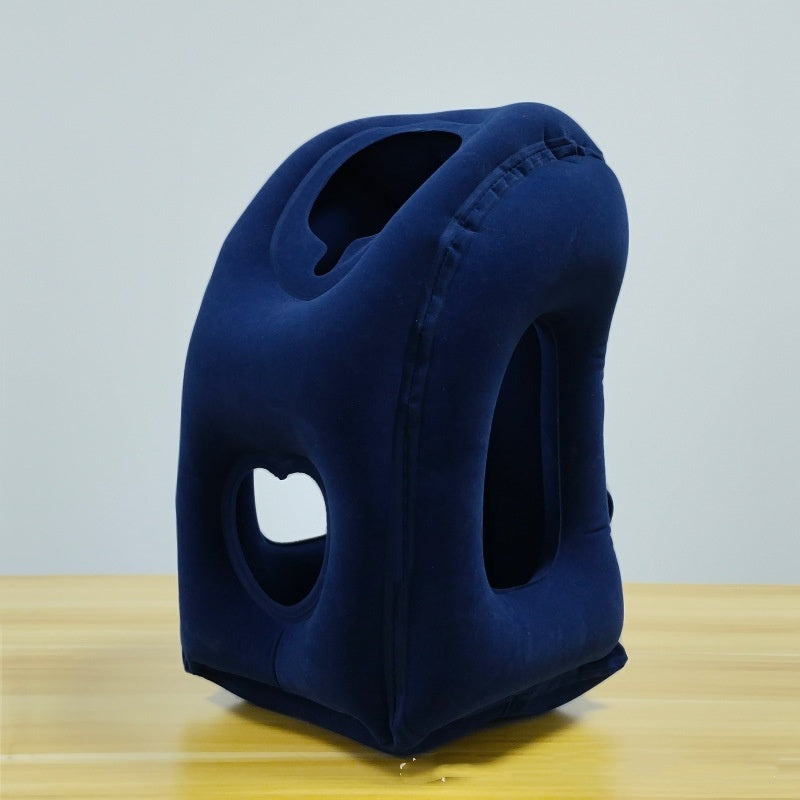 Portable Travel Inflatable Pillow Long Distance Ride Neck Pillow