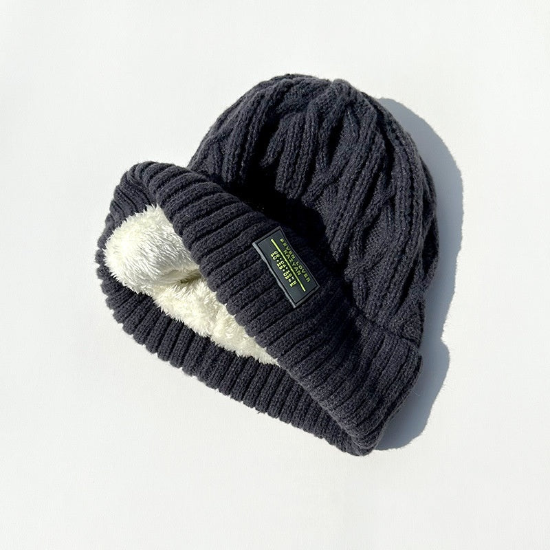 Fleece Lined Padded Knitted Hat