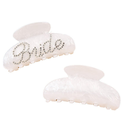 Multi-Diamond Acrylic Shower Shark Claw Clip