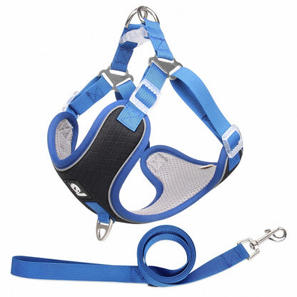 Pet Dog Harness Puppy Adjustable Breathable Mesh Reflective Saddle