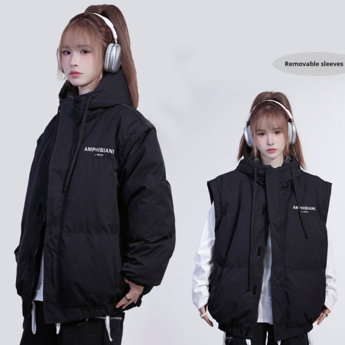 Women's Same Two-way Sleeve Vest Down Coat