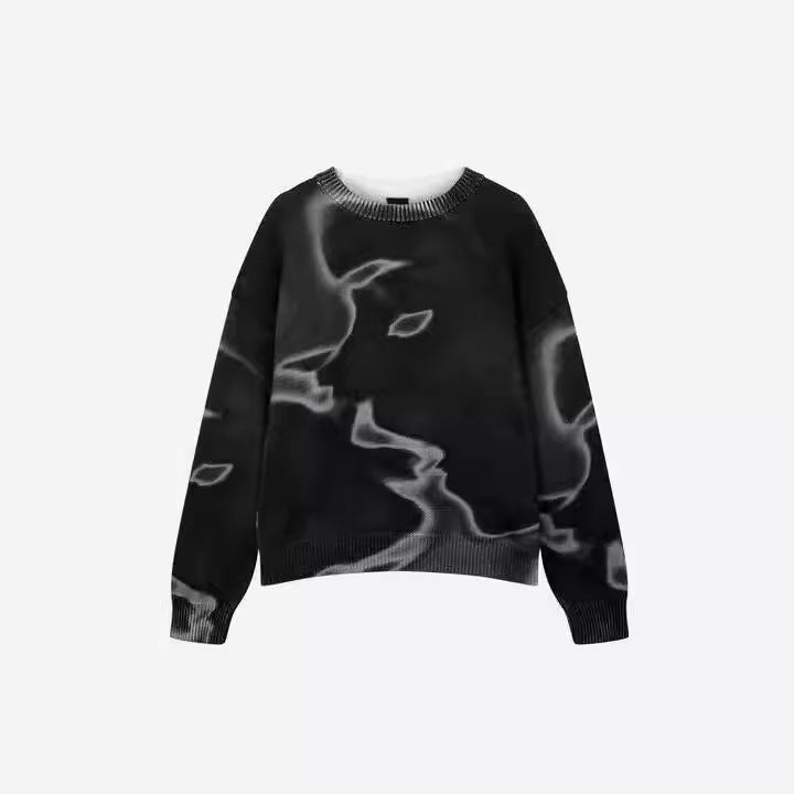 HARAJUKU PRINT PULL OVER SWEATER