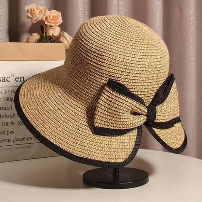 Woven Butterfly Straw Hat Summer Thin Style