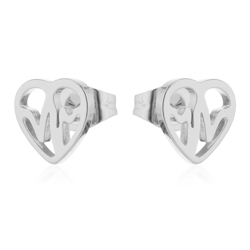 Korean fashion stainless steel ear jewelry