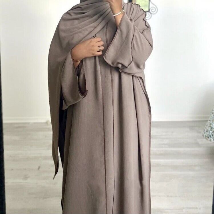 Cardigan With Inner Wear Dress Abaya