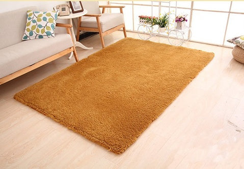 Living Room Rug Area Solid Carpet Fluffy Soft Home Decor Rug Tapete