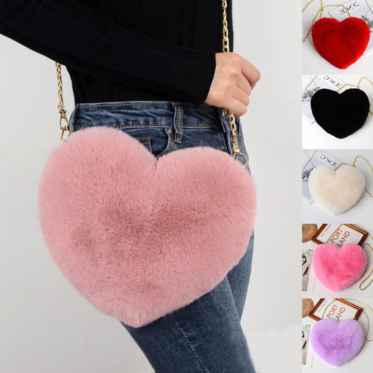 Love Plush Chain Shoulder Party Bag