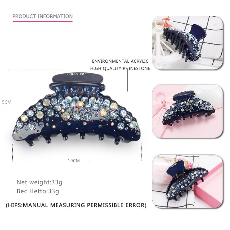 Acrylic Big Rhinestone Hair Claw