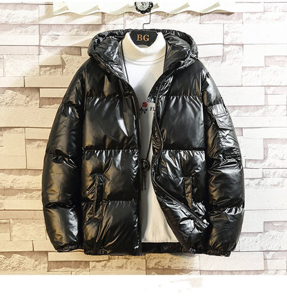 Hooded bright cotton Men Jacket