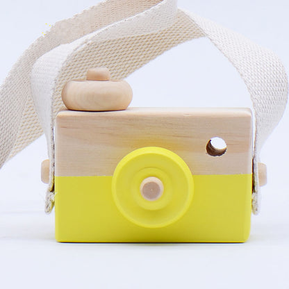 Cute Wooden Baby Kids Toys Camera