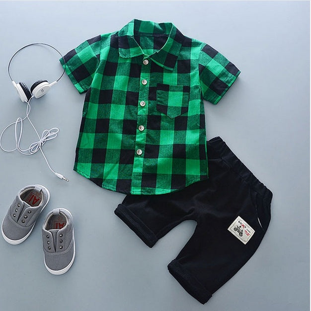 summer baby boys 2 Piece outfits sports
