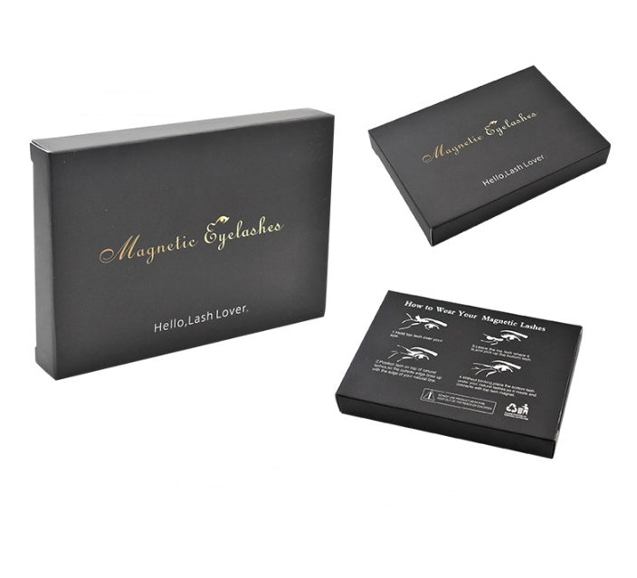 Double magnetic 8-piece magnetic false eyelash set