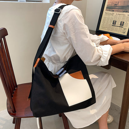 Young College Students Entrust A Specific Canvas Bag