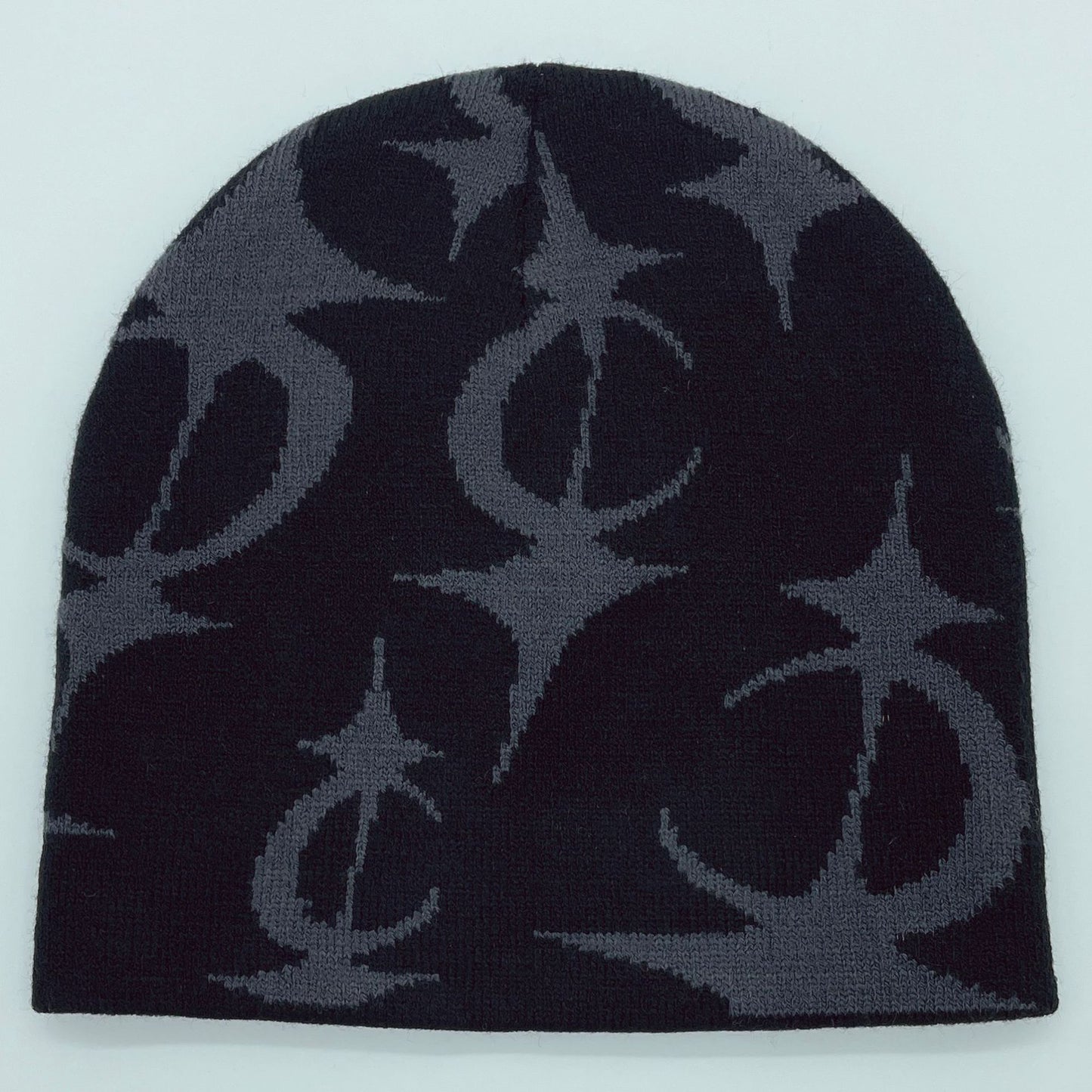Five Pointed Star Jacquard Knitted Beanie