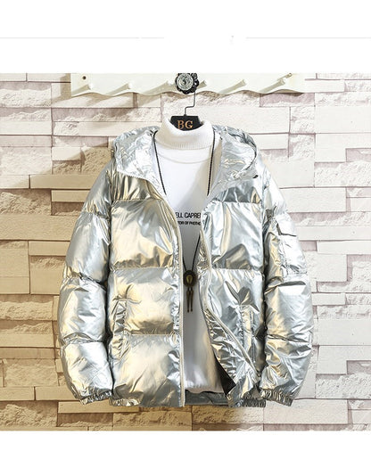 Hooded bright cotton Men Jacket