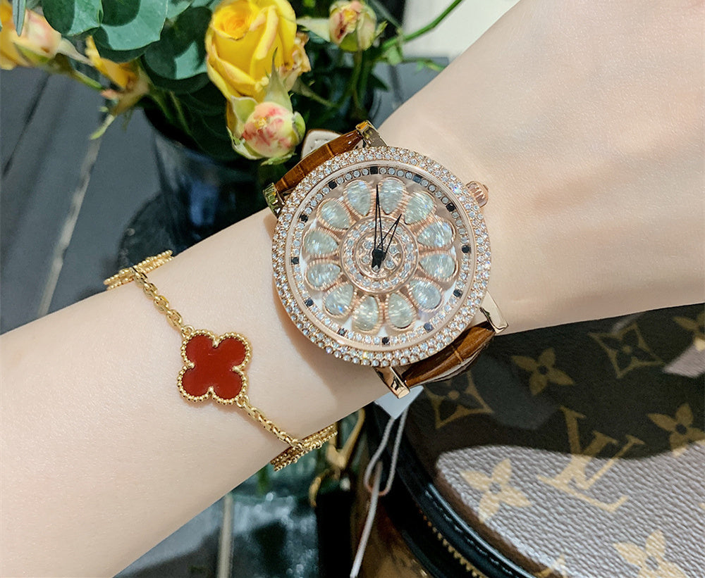 Women's Niche Diamond Luxury Rainbow Watch